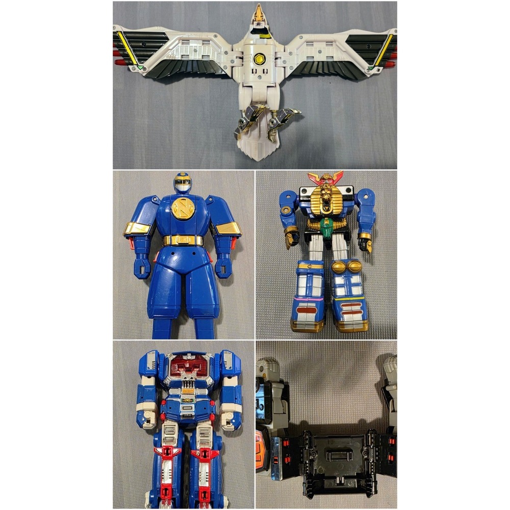 Mighty Morphin Power Rangers Figures Falconzord Zeo Megazord Bandai Lot READ
